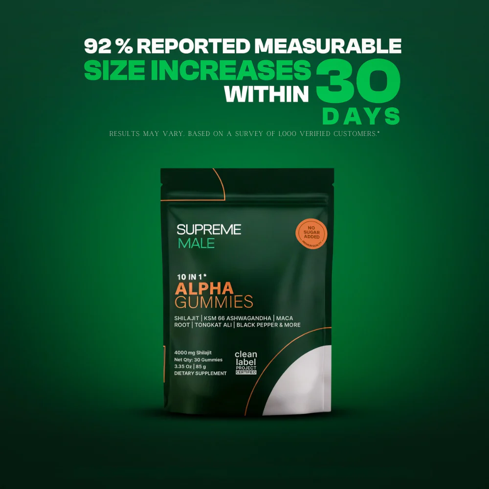 Supreme Male 10 in 1 Alpha Gummies