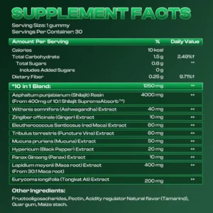 Supreme Male 10 in 1 Alpha Gummies